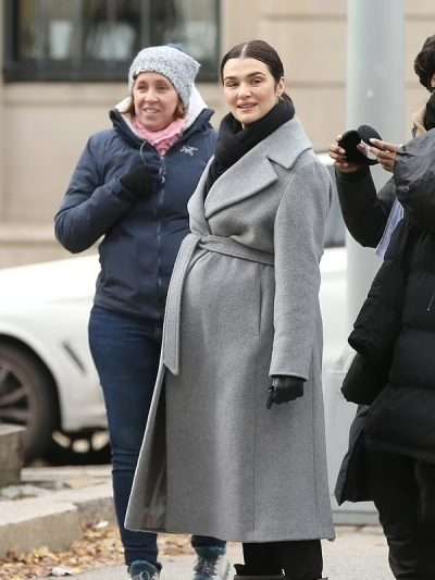 Rachel Weisz Dead Ringers 2023 Grey Trench Coat