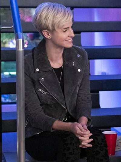 Eve Never Have I Ever Black Suede Leather Jacket