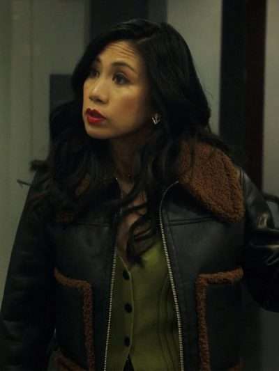 Melody 'Mel' Bayani The Equalizer S03 Shearling Leather Jacket