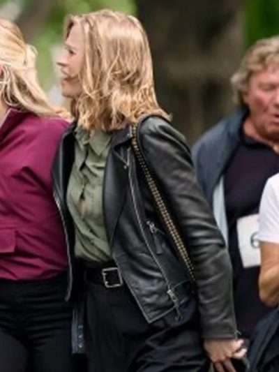Tara Williams The Love Club 2023 Black Leather Jacket