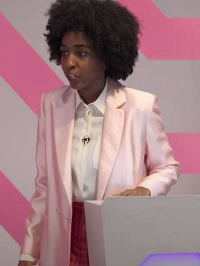 Ayo Edebiri I Think You Should Leave with Tim Robinson S03 Pink Blazer