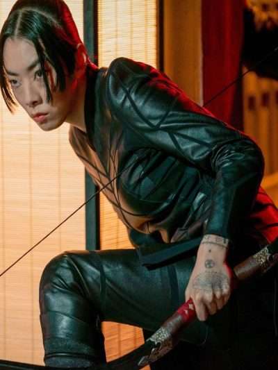 Rina Sawayama John Wick Chapter 4 Black Leather Jacket
