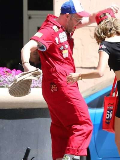Platonic 2023 Seth Rogen Red Jumpsuit