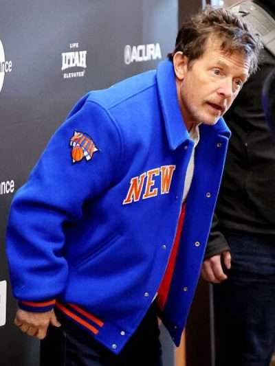 Michael J. Fox Still: A Michael J. Fox Movie Blue Jacket