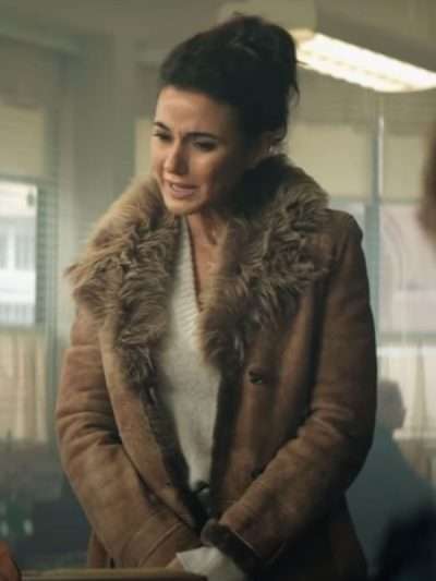 Lana Lang Cushing Superman and Lois Suede Leather Coat