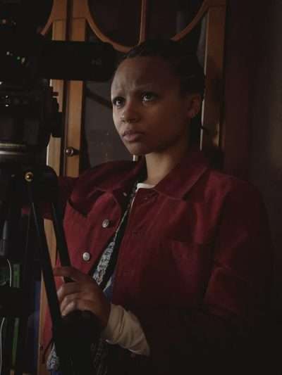 Myha'la Herrold Black Mirror S06 Red Cotton Jacket