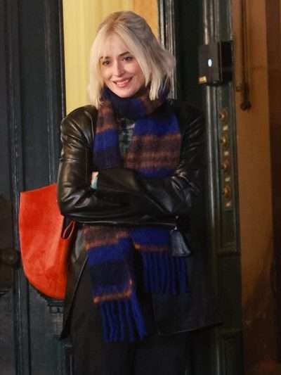 Dakota Johnson Daddio Black Leather Coat