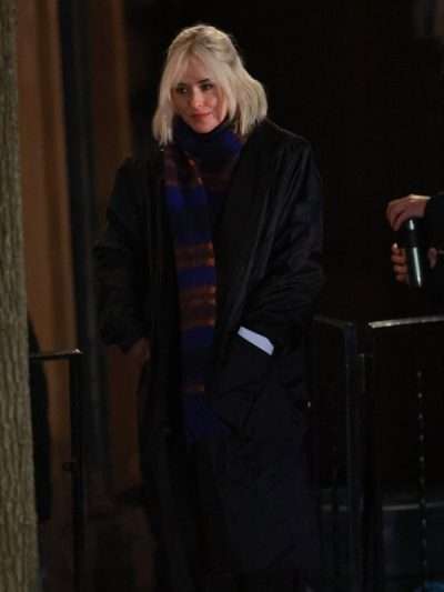 Dakota Johnson Daddio Black Coat