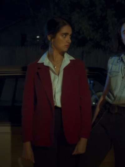 Geraldine Viswanathan Drive Away Dolls Red Blazer