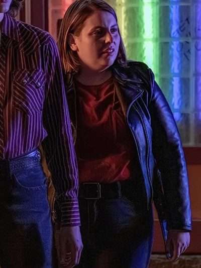 Beanie Feldstein Drive Away Dolls Leather Jacket