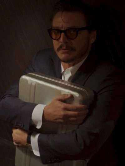 Pedro Pascal Drive Away Dolls Blue Suit