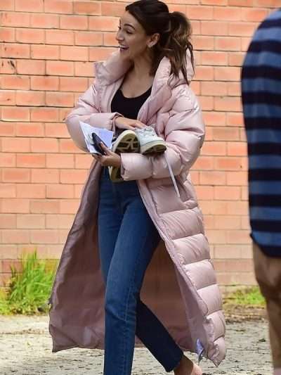 Maya Stern Fool Me Once S01 Pink Puffer Coat