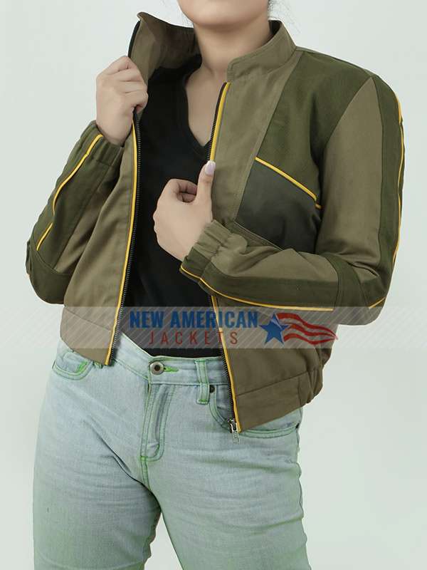 Foundation S02 Gaal Dornick Green Bomber Jacket