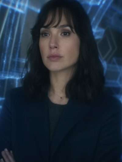 Gal Gadot Heart of Stone 2023 Black Coat