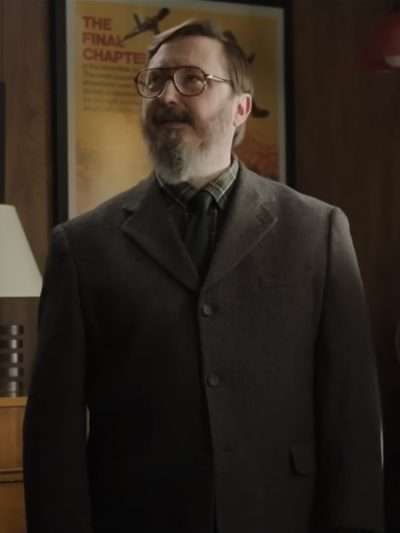 John Hodgman Up Here Brown Wool Coat