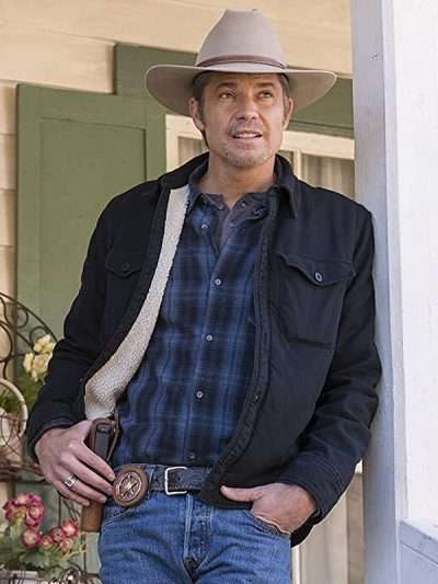 timothy olyphant Justified Raylan Givens Sherpa Jacket