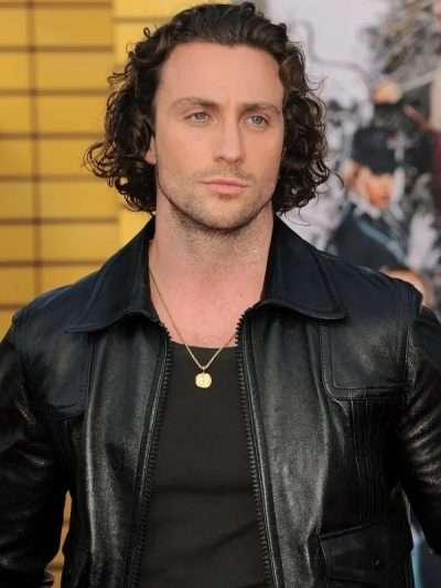Aaron Taylor-Johnson Kraven the Hunter 2024 Black Leather Jacket