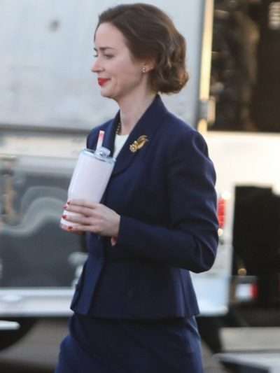 Emily Blunt Oppenheimer 2023 Coat