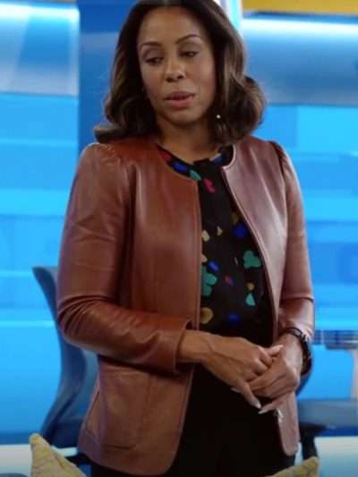 Mia Jordan The Morning Show S02 Leather Jacket