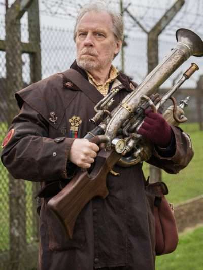 Shadwell Good Omens Brown Leather Coat