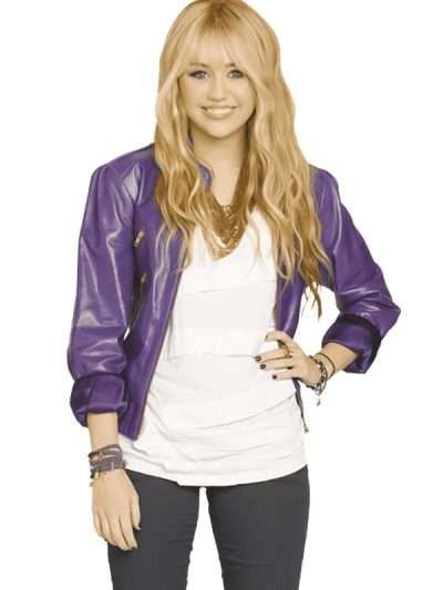 Hannah Montana Purple Leather Jacket
