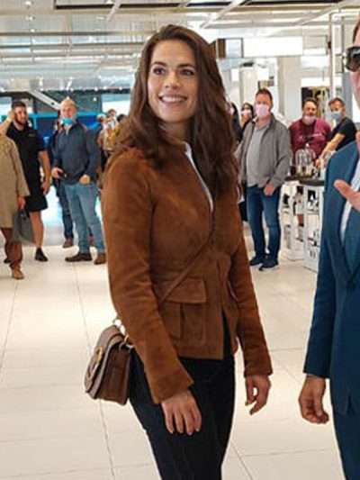 Hayley Atwell Mission Impossible 7 2023 Suede Leather Jacket