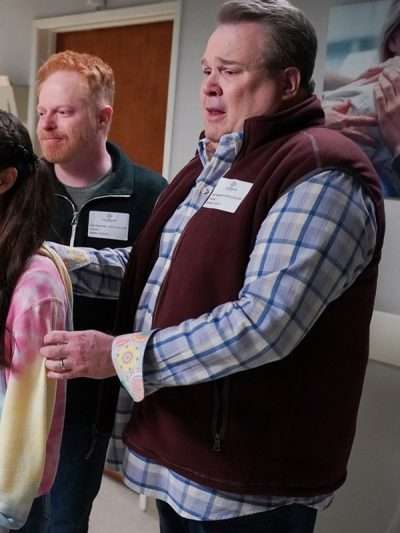 Eric Stonestreet Modern Family S11 Maroon Vest