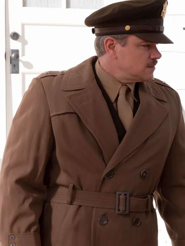 Matt Damon Oppenheimer Brown Coat