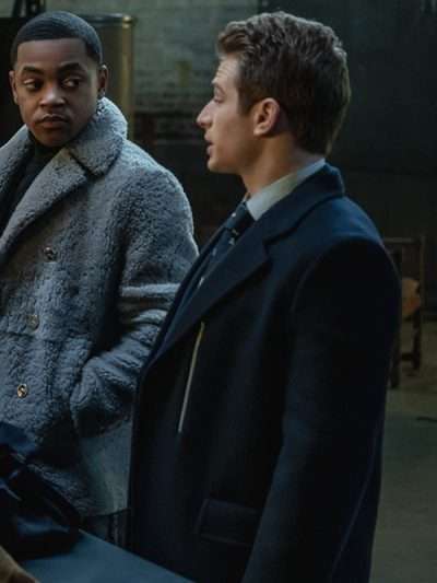 Brayden Weston Power Book II Ghost S03 Blue Trench Coat