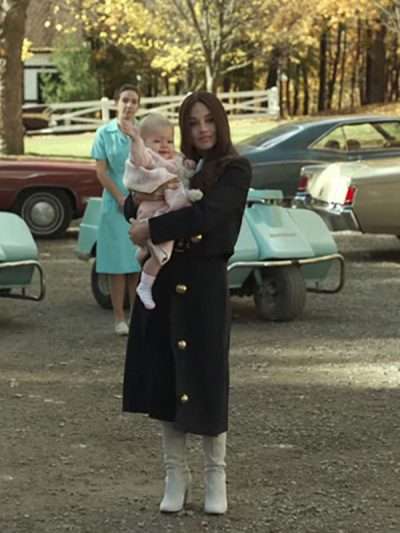 Cailee Spaeny Priscilla 2023 Black Coat