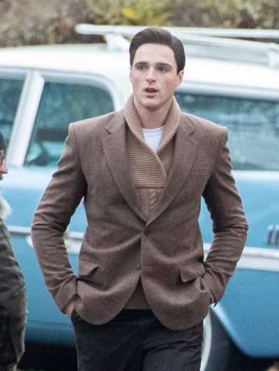 Jacob Elordi Priscilla 2023 Brown Blazer