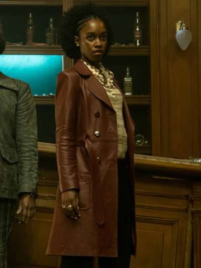 Lou The Continental From the World of John Wick 2023 Leather Coat