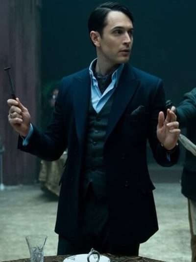 Colin Woodell The Continental From the World of John Wick Blue Coat