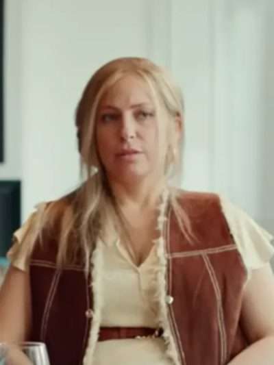Sarah Chronis The Wonder Weeks Brown Leather Vest