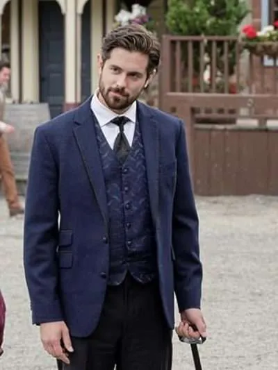 Chris McNally When Calls the Heart S09 Blue Blazer