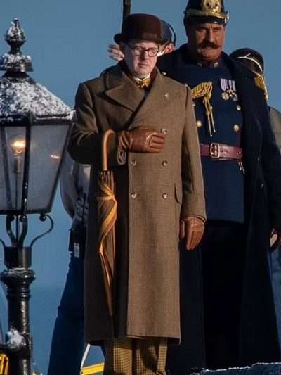 Matt Lucas Wonka 2023 Brown Coat