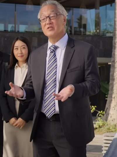 Vacation Friends 2 Arnold Y. Kim Grey Suit