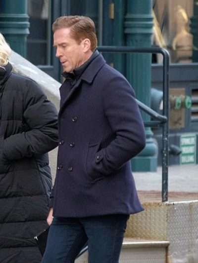Bobby Axelrod Billions Blue Peacoat