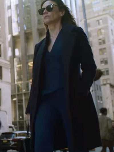 Wendy Rhoades Billions S07 Black Wool Coat