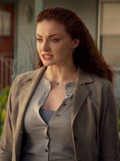 Sophie Turner X-Men Dark Phoenix Grey Coat