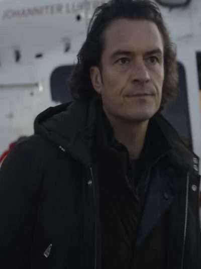 Orlando Bloom Gran Turismo 2023 Black Jacket