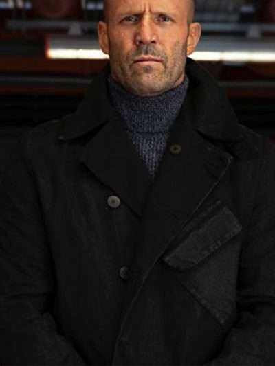 Meg 2 The Trench Jason Statham Black Wool Coat