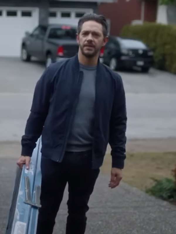 Michael Rady Unexpected Grace Blue Bomber Jacket