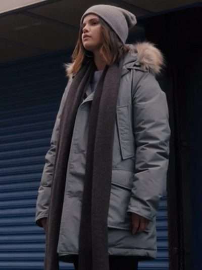 Mabel Mora Only Murders in the Building Grey Parka Jacket
