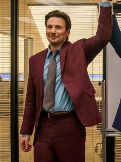 Chris Evans Pain Hustlers 2023 Suit