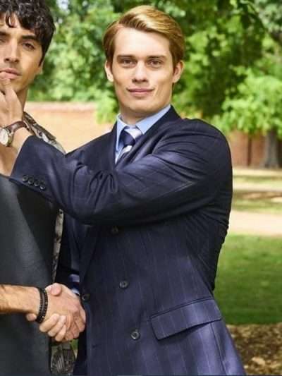 Nicholas Galitzine Red, White & Royal Blue 2023 Blue Suit