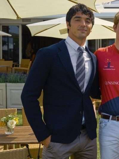 Taylor Zakhar Perez Red, White & Royal Blue Blazer