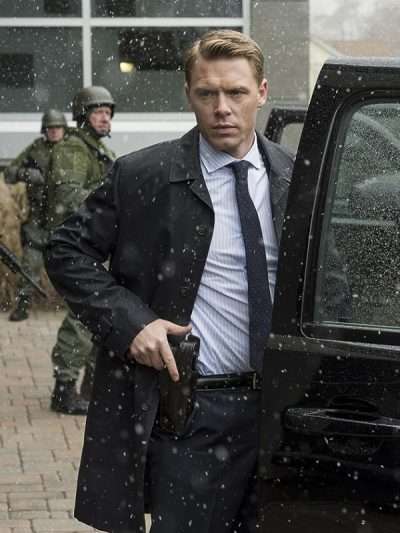 Diego Klattenhoff The Blacklist S10 Black Cotton Coat