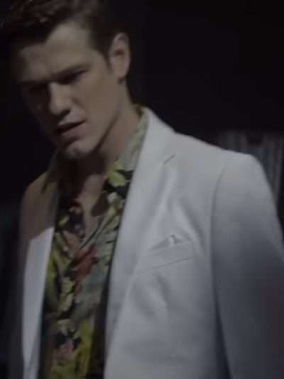 Lucas Till The Collective 2023 White Blazer