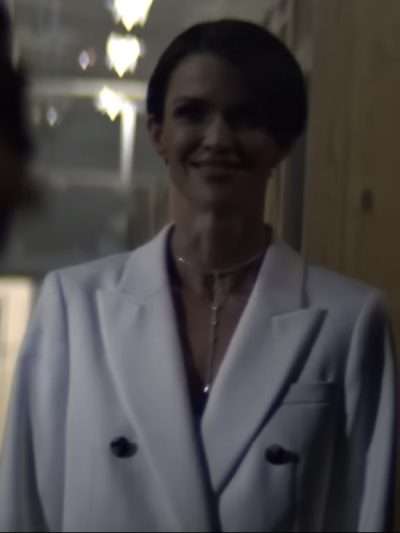 Ruby Rose The Collective White Blazer Coat